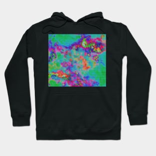 Cosmic Cyber Rainbow Tech Glitch Hoodie